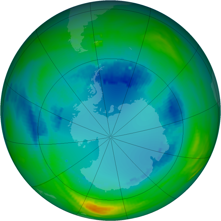 Ozone Map 1991-08-13